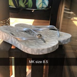 COPY - MK wedges flip flops